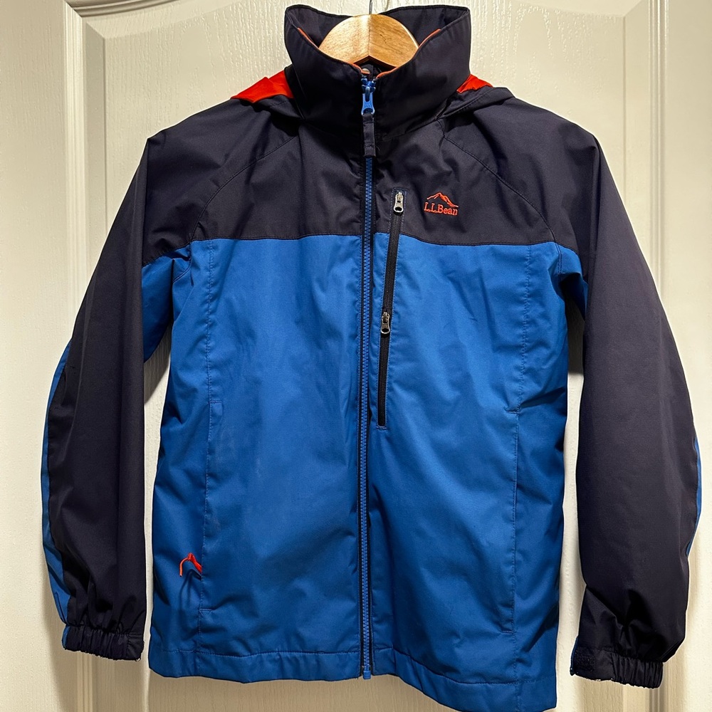 L.L Bean Blue & Orange Hooded Jacket - Picture 14 of 16